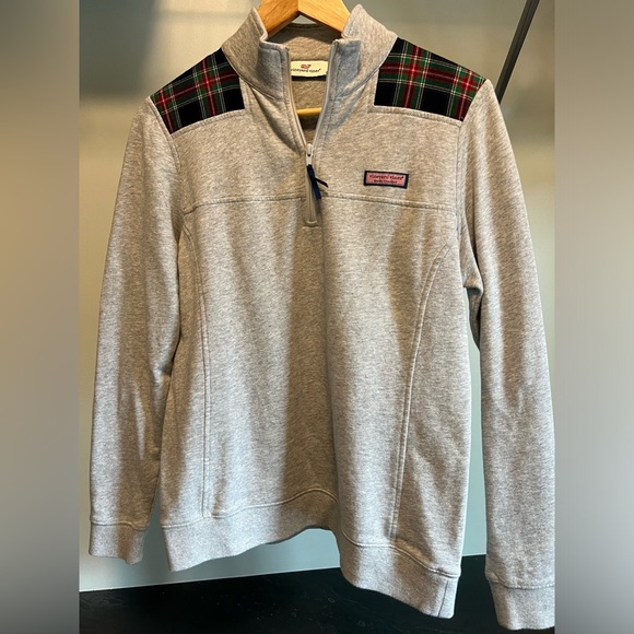 Vineyard Vines Plaid 1/4 Zip Pullover - Picture 1 of 4